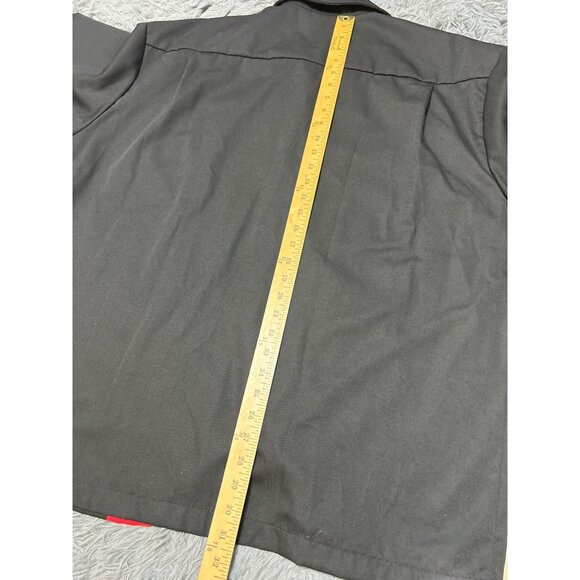 Vintage Style Black & Red Bowling Shirt By Sivle 3X Short Sleeve Button-Up - Picture 9 of 10